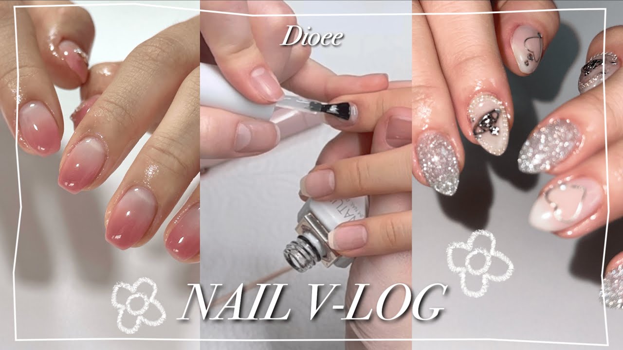 [Nail V-log] 제거부터 케어까지! 분량 낭낭한 네일 시술 브이로그 🫶🏻 (봄네일 / 그라데이션하는법 / 힙한 네일 / 네일재료 추천 / 네일시술영상 / 반사젤네일)
