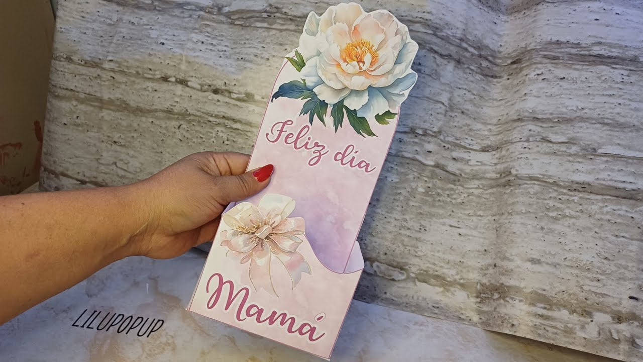 Caja para el día de las madres lista para imprimir, recortar y pegar