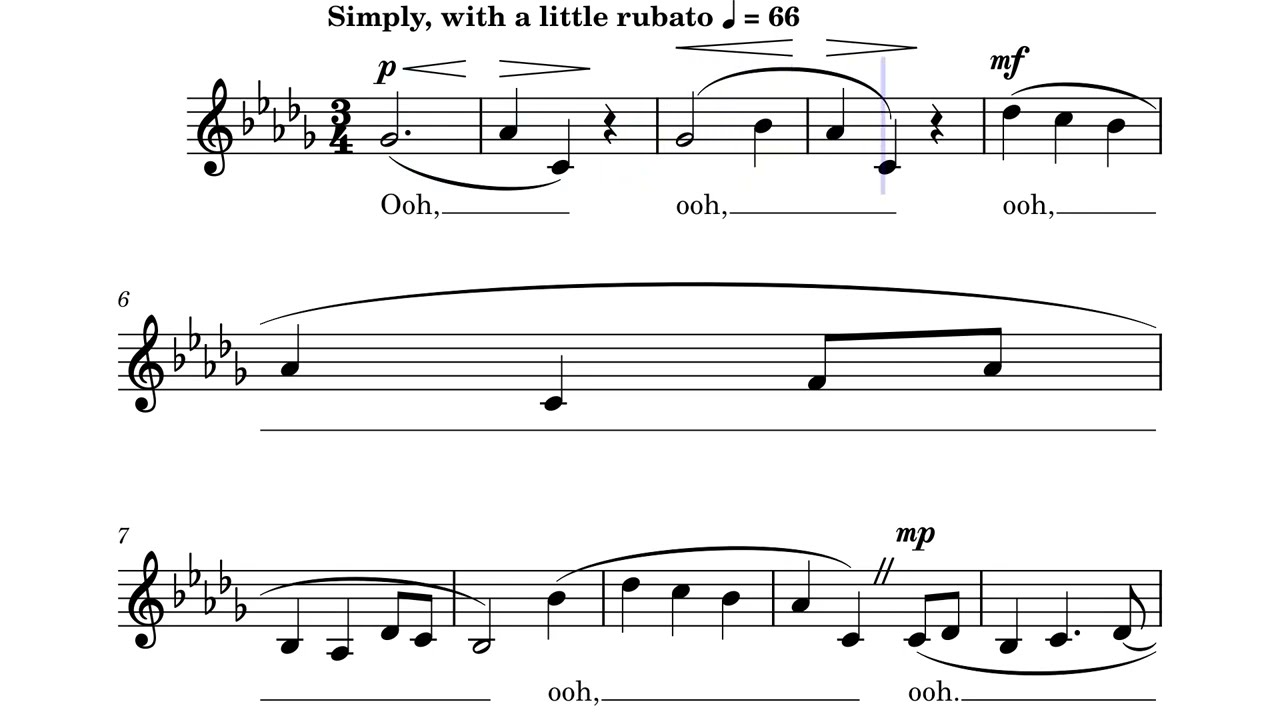 THE SEAL LULLABY - Rudyard Kipling, Eric Whitacre (Guide For Soprano)