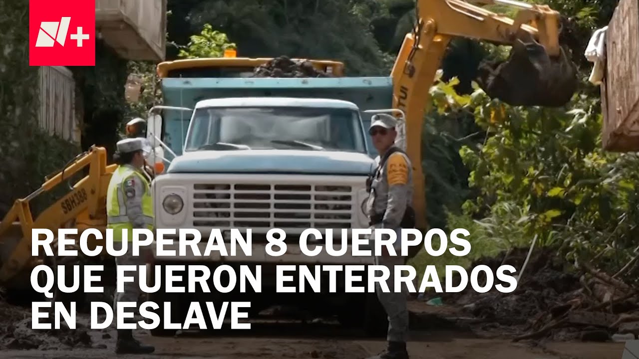 Deslaves enterraron vivos a pobladores de Huauchinango, Puebla: 