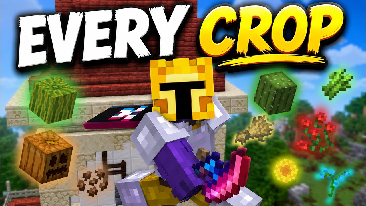 The BEST Farm Design for EVERY Crop (Hypixel Skyblock)