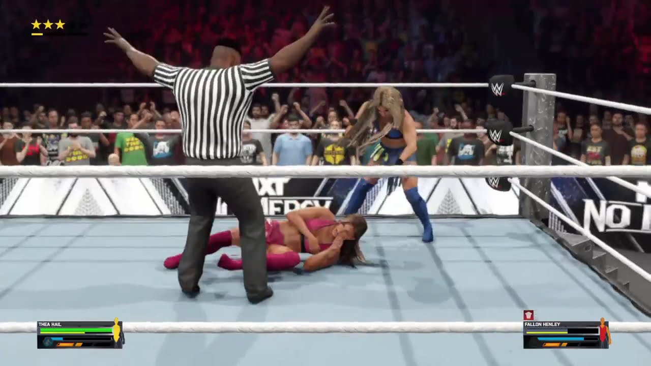 WWE 2K25 THEA HAIL vs FALLON HENLEY.