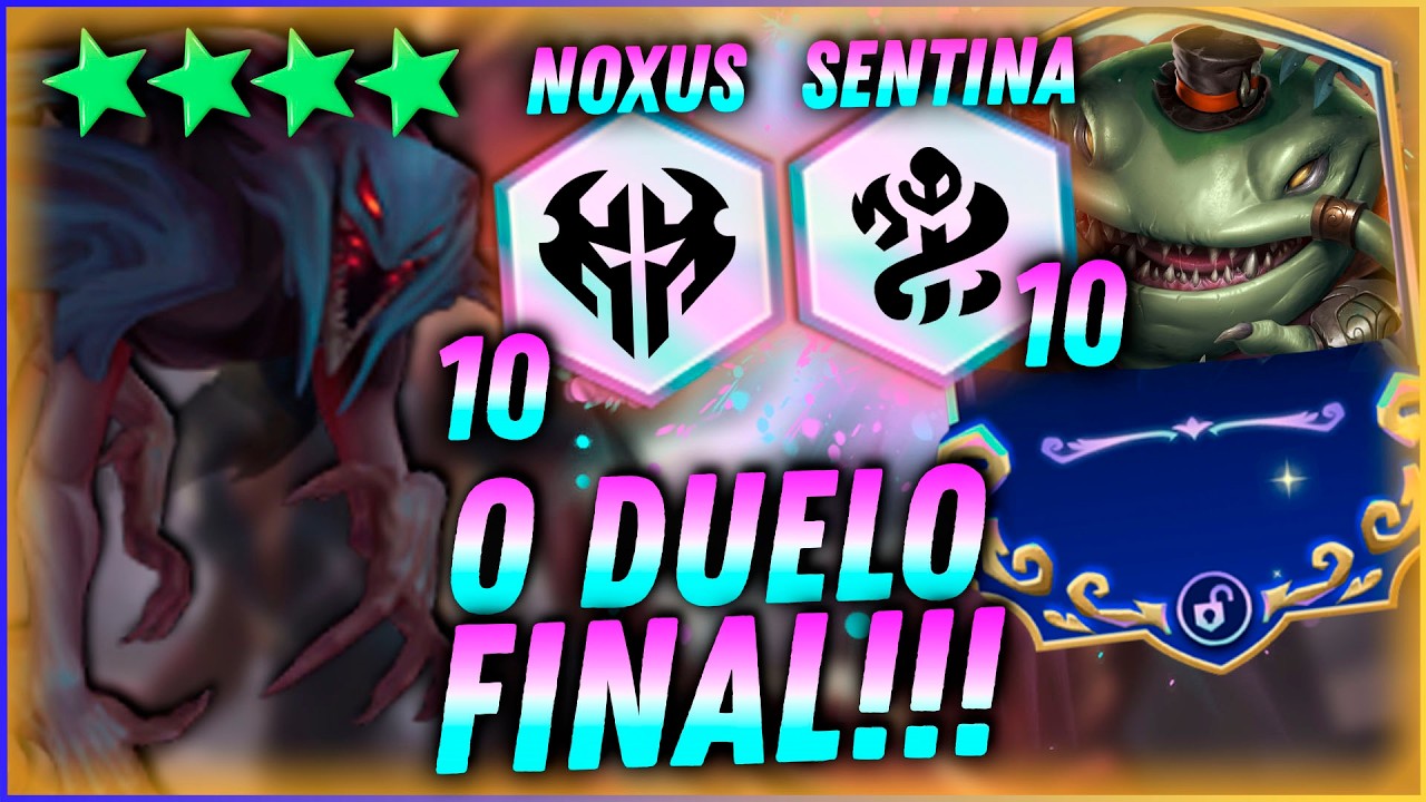 O DUELO LENDÁRIO ENTRE 10 NOXUS VERSUS 10 SENTINAS! | Teamfight Tactics 