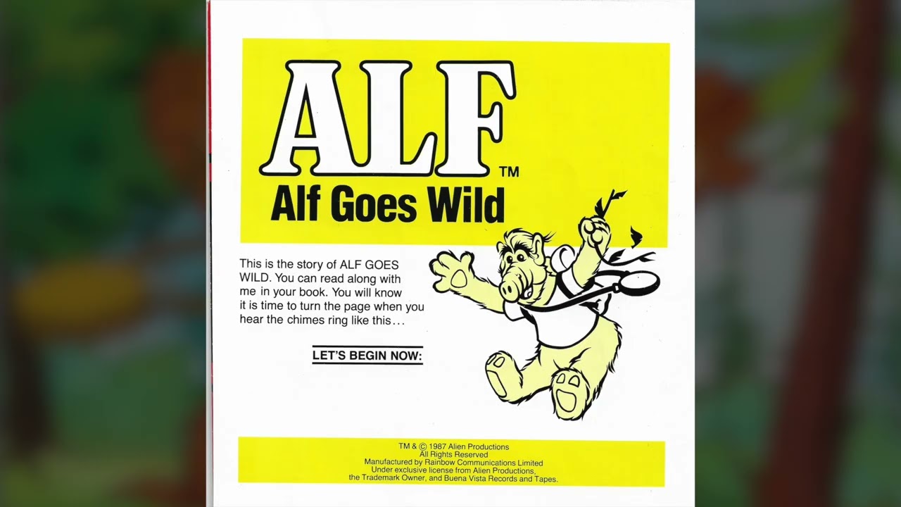ALFsplaining reads ALF GOES WILD (Read-Along Cassette Story Book)