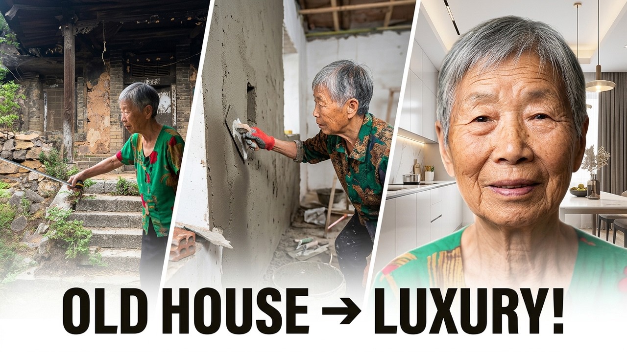 I Turned My Grandparents' Old House Into a Luxury Home in 42 Minutes/ Timelapse // Manxialai🎄🎄🎄
