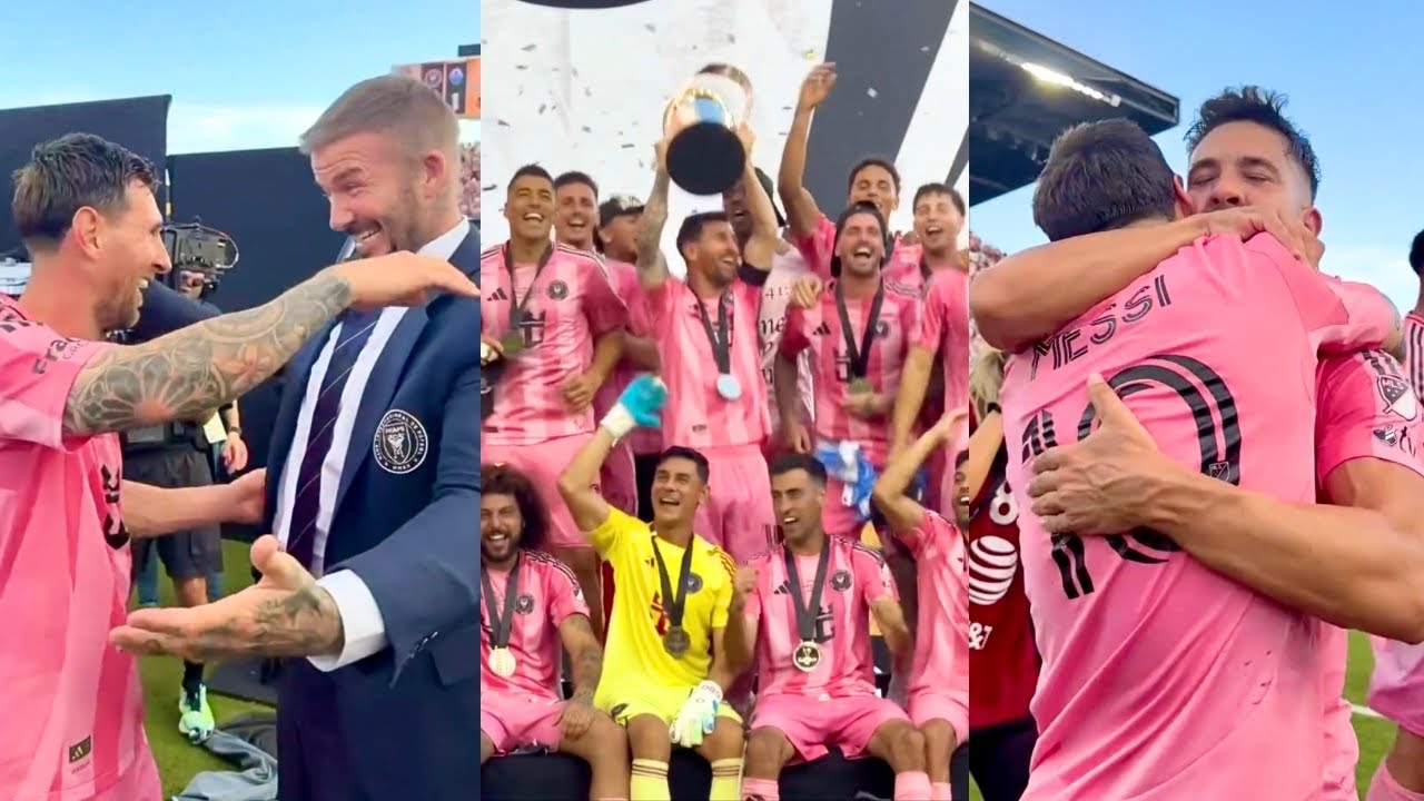 Messi, Beckham & Inter Miami Players Celebrations After Winning MLS Cup 