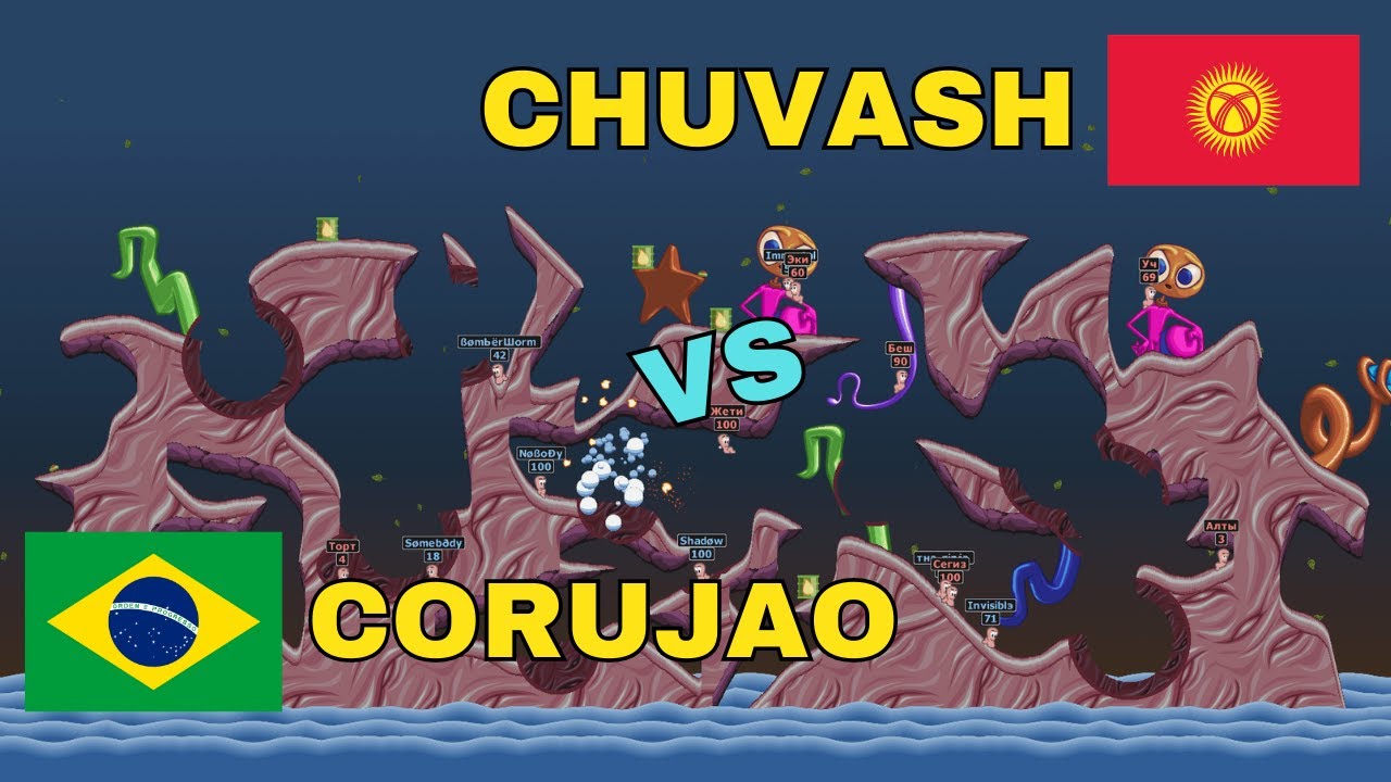 WORMS ARMAGEDDON - Corujao vs Chuvash【Intermediate】