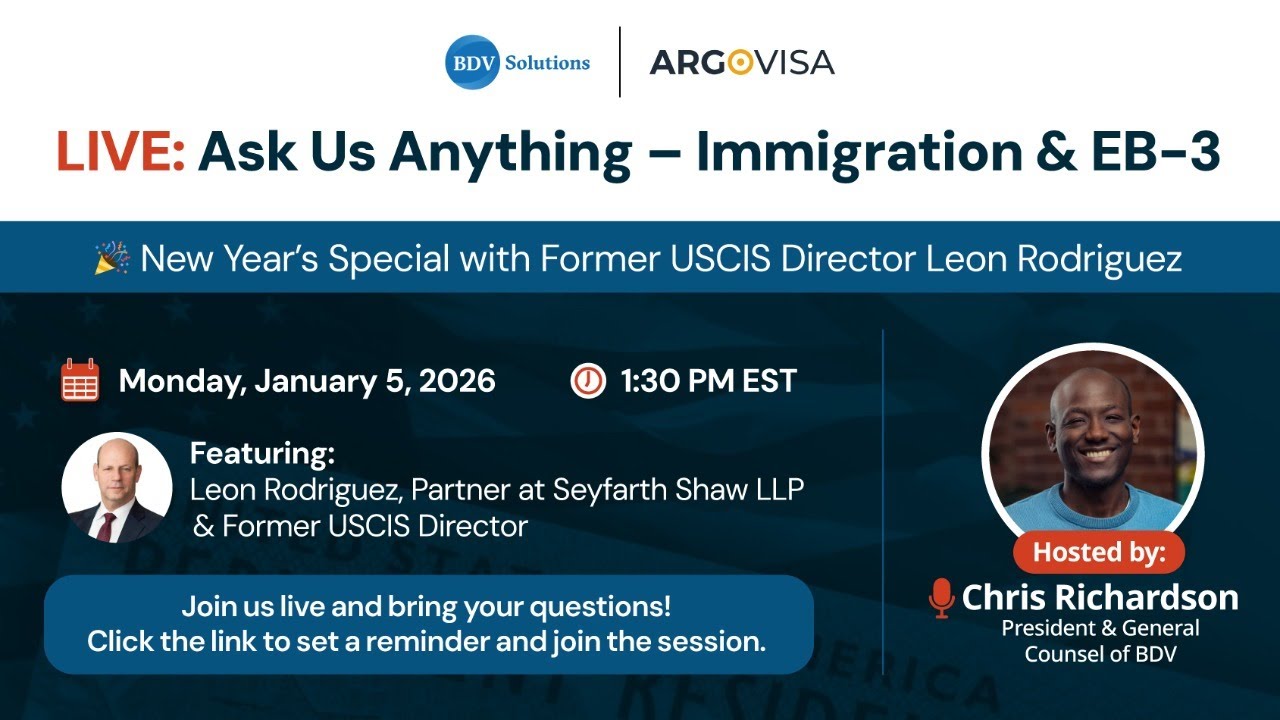 Ask Us Anything – Immigration & EB-3 | New Year’s Special