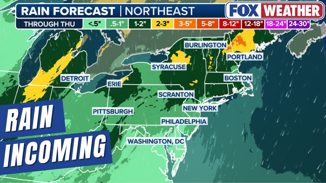 Multiple Days Of Rain Forecast For Northeast With Flooding Potential