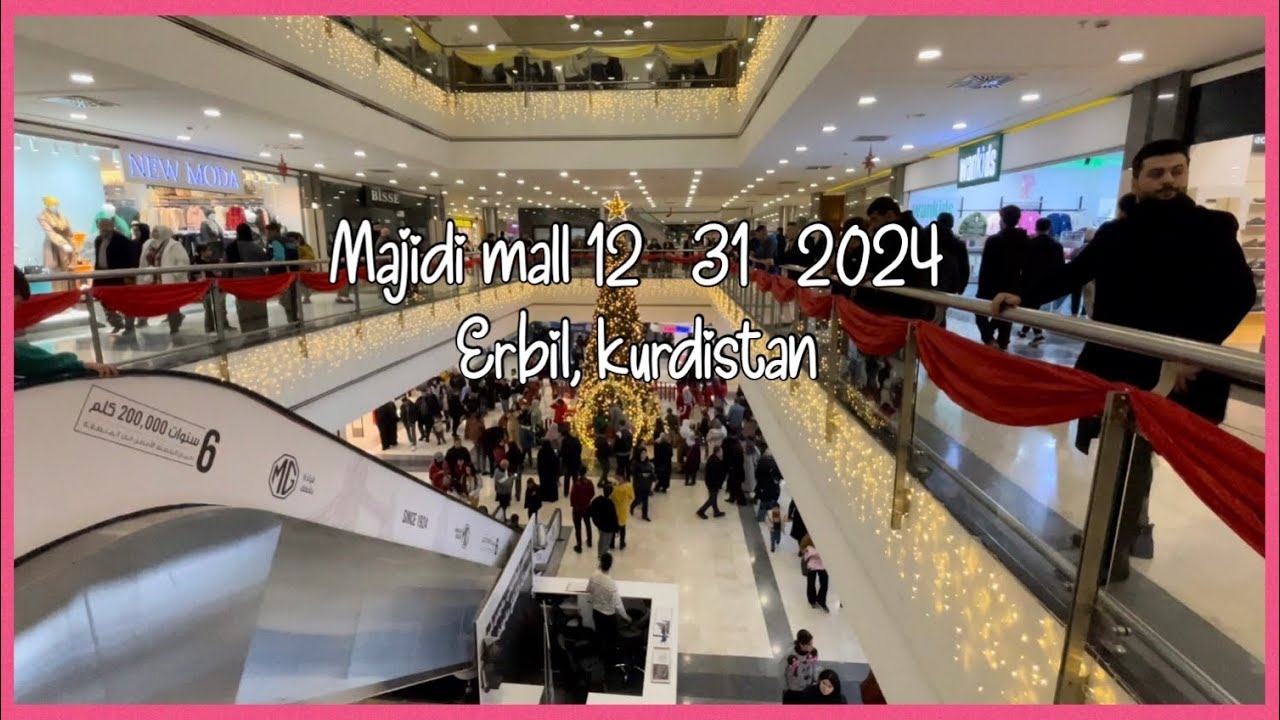31.12.2024 inside majidi mall night time erbil, iraq