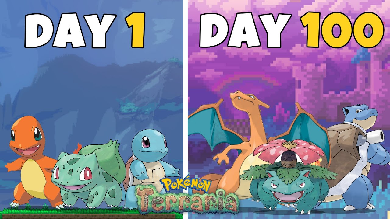 100 Ngày Trở Thành Vua Sủng Vật Trong TERRAMON SIÊU KHÓ | Terraria+Pokémon  CỰC DỊ!!| DEWEY 100 Days