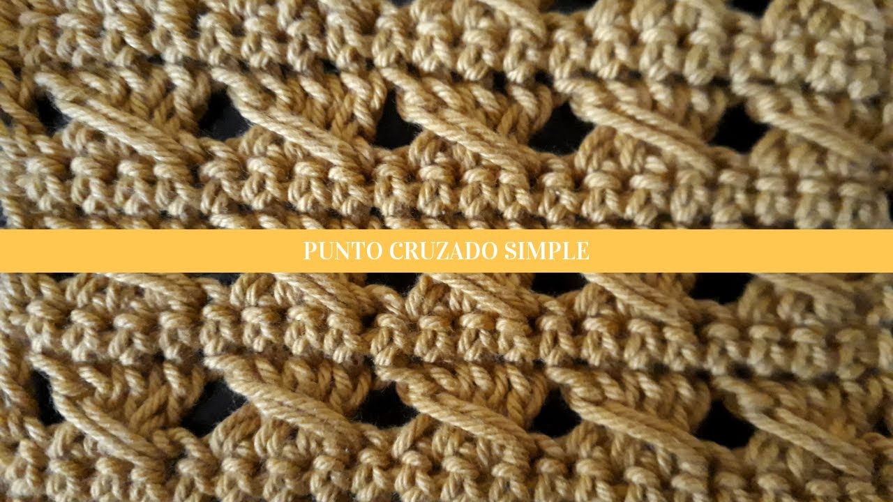 Punto cruzado simple a CROCHET | Fácil