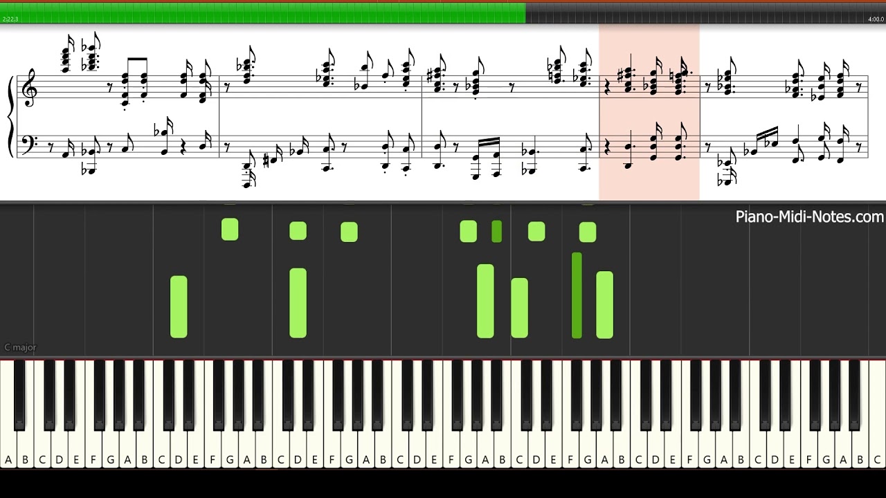 Brahms Four Ballades, Op. 10 Piano Tutorial Synthesia (Sheet Music + midi)