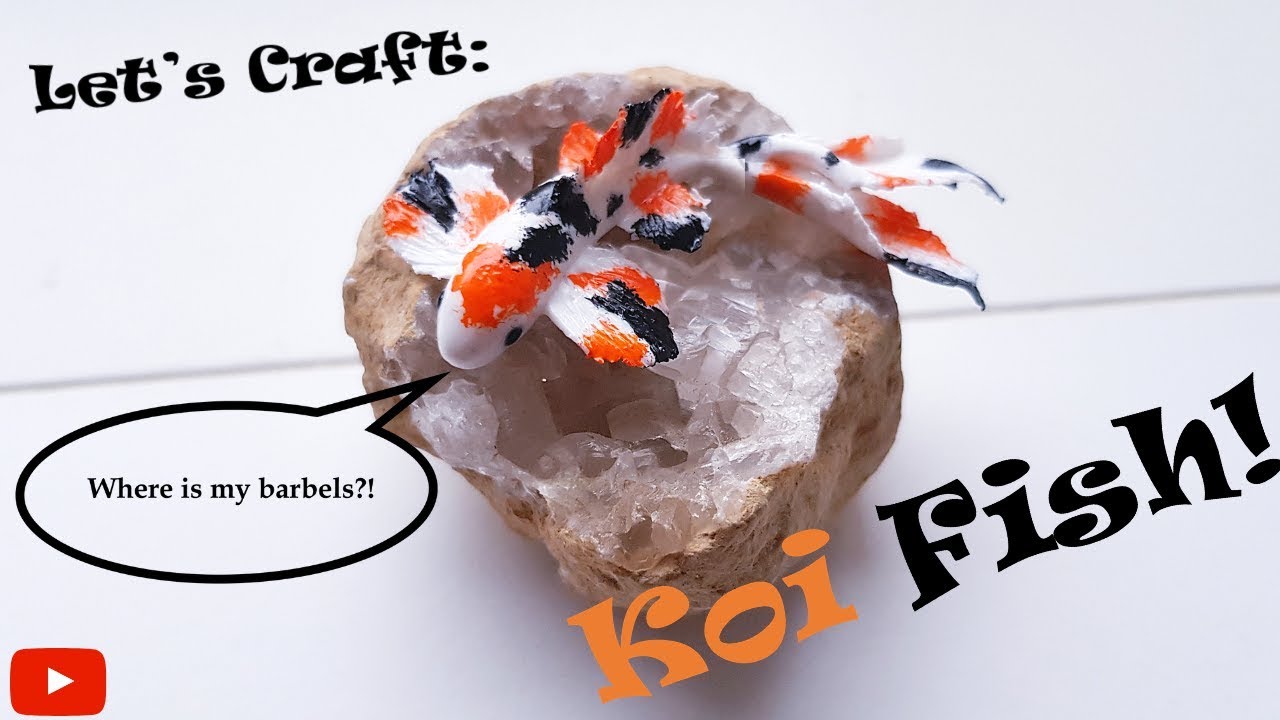 How To Make Handmade Clay Koi Fish │ Let’s Craft With Polymer Clay