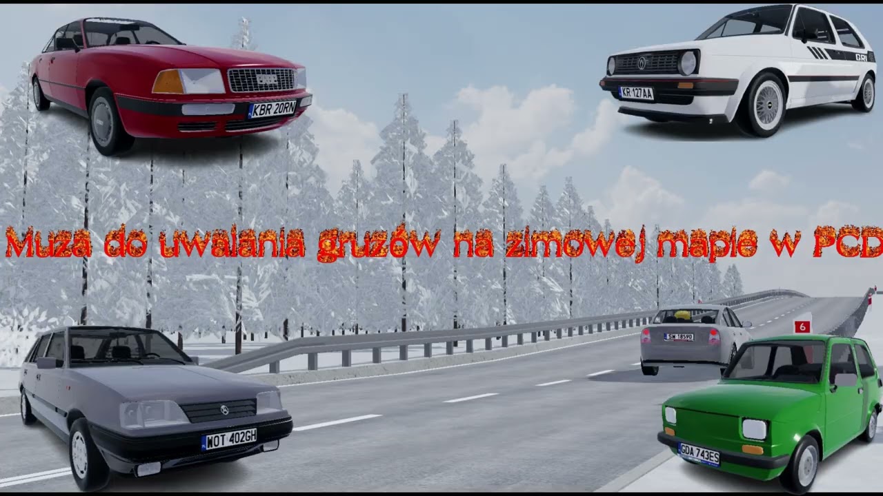 Muza do uwalania gruzów na zimowej mapie w PCD