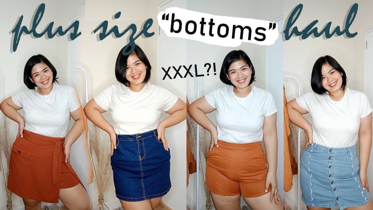 PLUS SIZE SHOPEE HAUL (DENIM SKIRTS + SHORTS + TROUSERS)