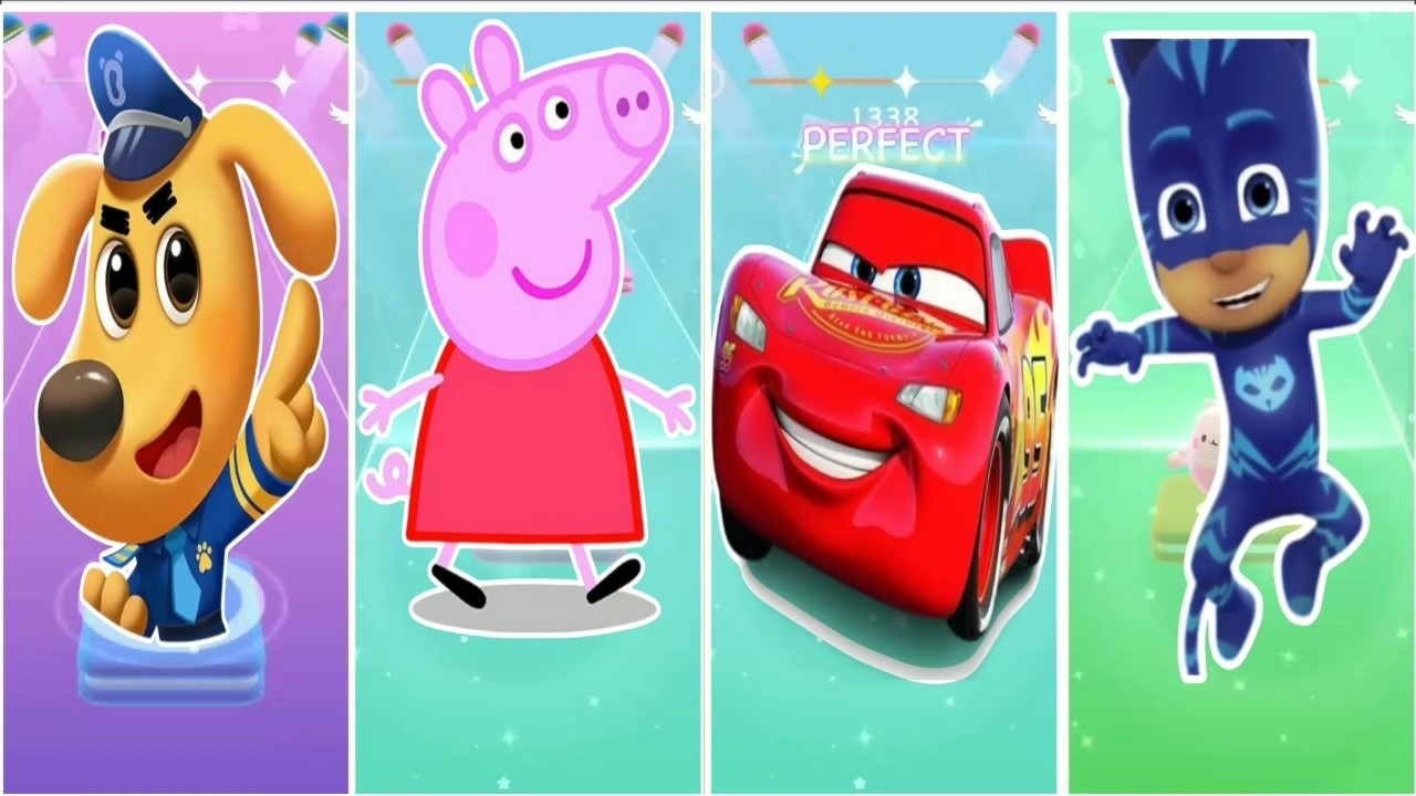Sherif labrador vs Peppa pig vs McQueen vs Catboy