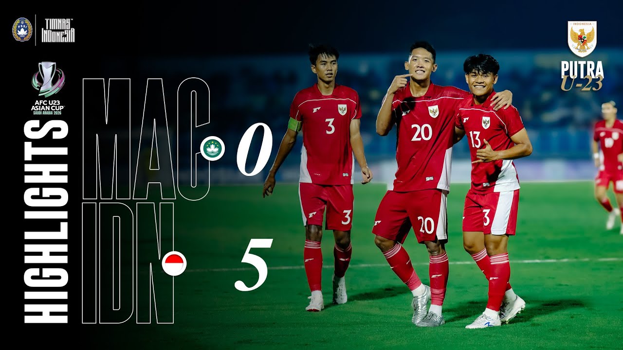 Highlights Indonesia vs Macau | AFC U23 ASIAN CUP QUALIFIERS 2025