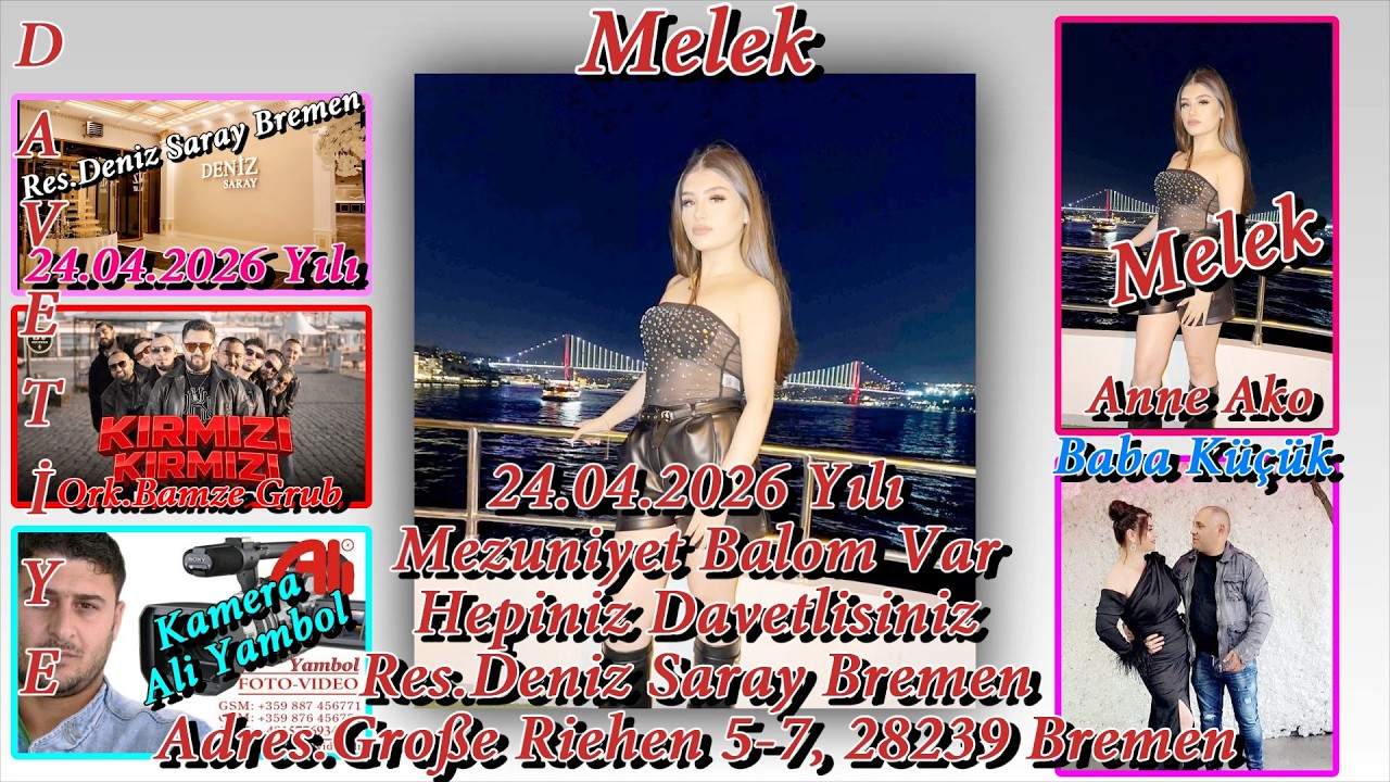 Davetiye Melek Mezuniyet Balosu 24.04.2026 Yılı
