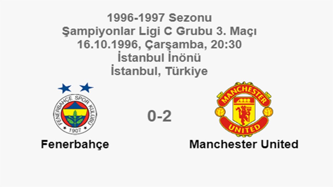 Fenerbahçe 0-2 Manchester United [HD] 16.10.1996 - 1996-1997 Champions League GC M3 + Cm (Ver.3)(TK)