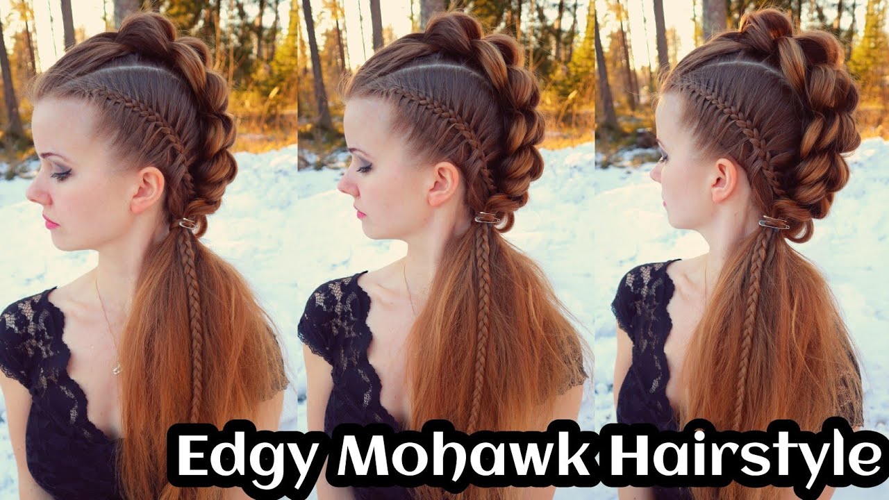 Edgy Mohawk Braid Hairstyle | Easy Hairstyles