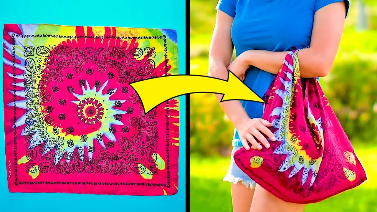 35 AMAZING CLOTHING HACKS WITH BANDANAS AND SCARVES