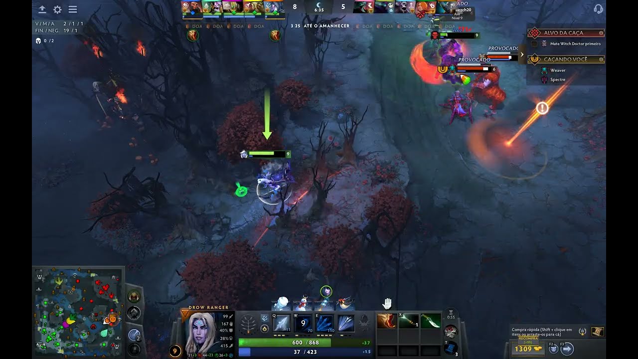 Dota 2 - Partida Casual Turbo (Drow Ranger - 5)