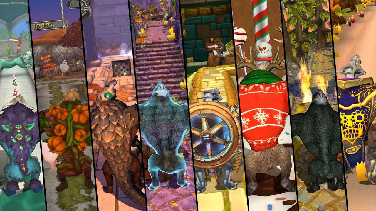 Temple Run 2 CAUGHT BY THE DRAGON Funny Fails in TEMPLE RUN 2 All Maps Funny Moments Video Gameplay