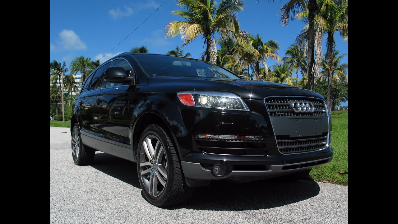 2009 Audi Q7 42 Quattro Prestige Phantom Black Metallic Autos of Palm Beach  A2880