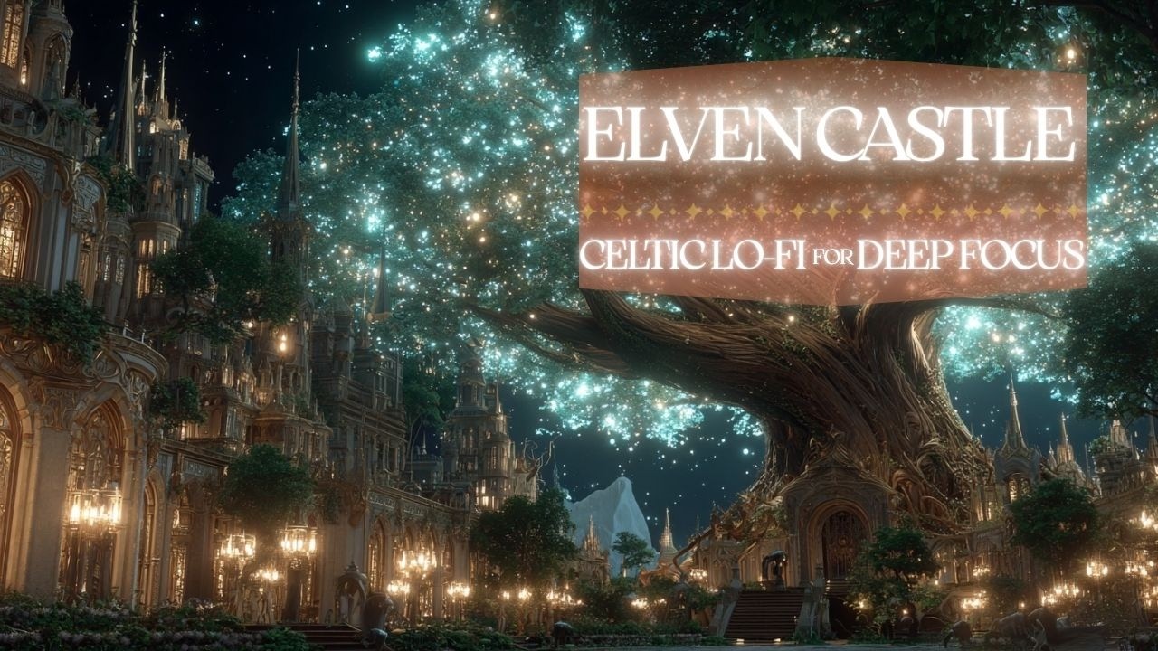 Elven Castle Under the Moon | Celtic Fantasy Study Music for Deep Focus & Relaxation