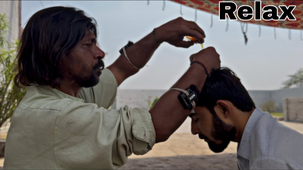 Instant Stress Relief! Bengali Baba Traditional Head Massage ASMR #asmr 