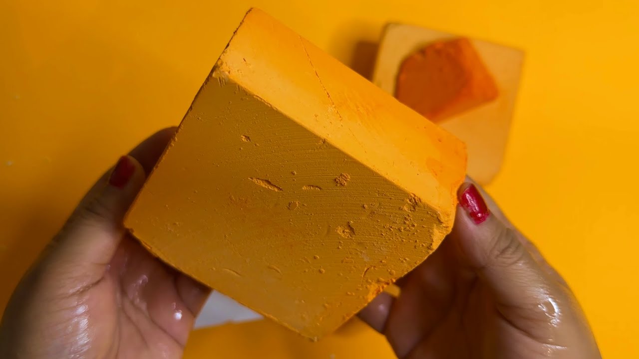 🧡🍊ORANGE MIXED TEXTURED BSN | GYMCHALK ASMR 🎧