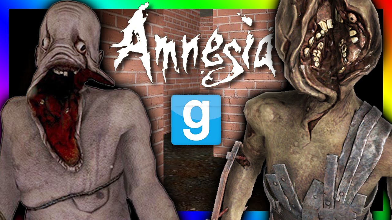 AMNESIA NIGHTMARE MAZE?!?! | Gmod Horror Maze Challenge (Amnesia Monsters)