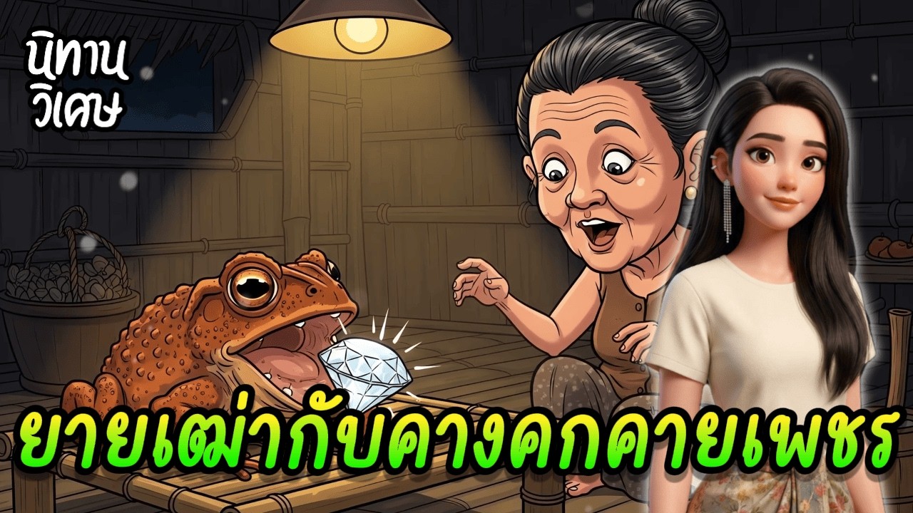 ยายเฒ่ากับคางคกคายเพชร | EP.82 นิทานวิเศษ #นิทานพื้นบ้าน #นิทานก่อนนอน #นิทานสอนใจ