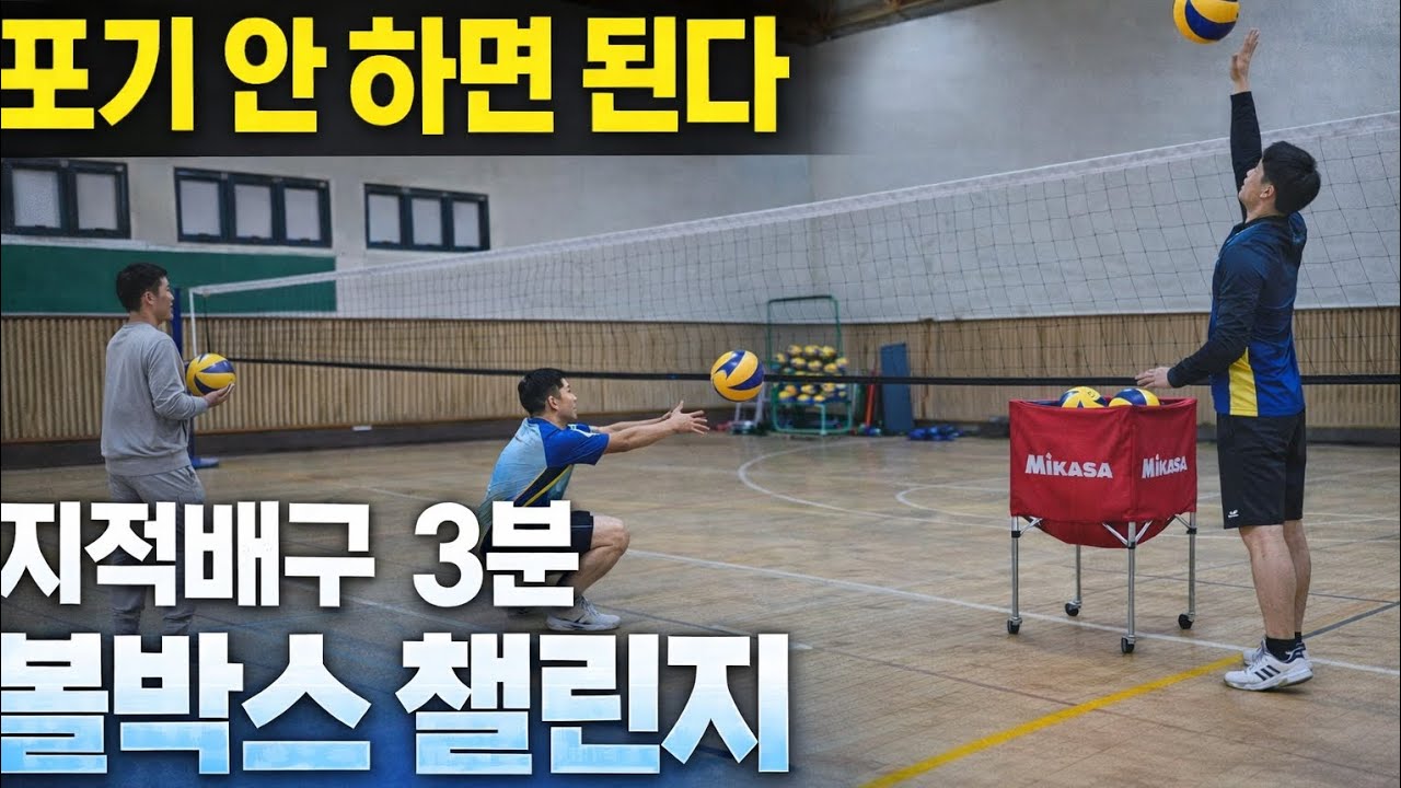 포기 안 하면 된다 | 지적배구 3분 볼박스 챌린지