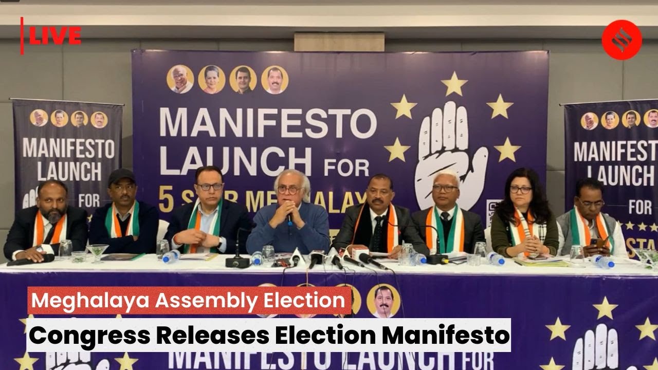 LIVE: Congress Releases Election Manifesto For Meghalaya Assembly Elections 2023