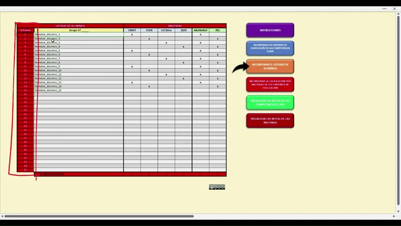 Videotutorial para evaluar según la Lomloe CyL