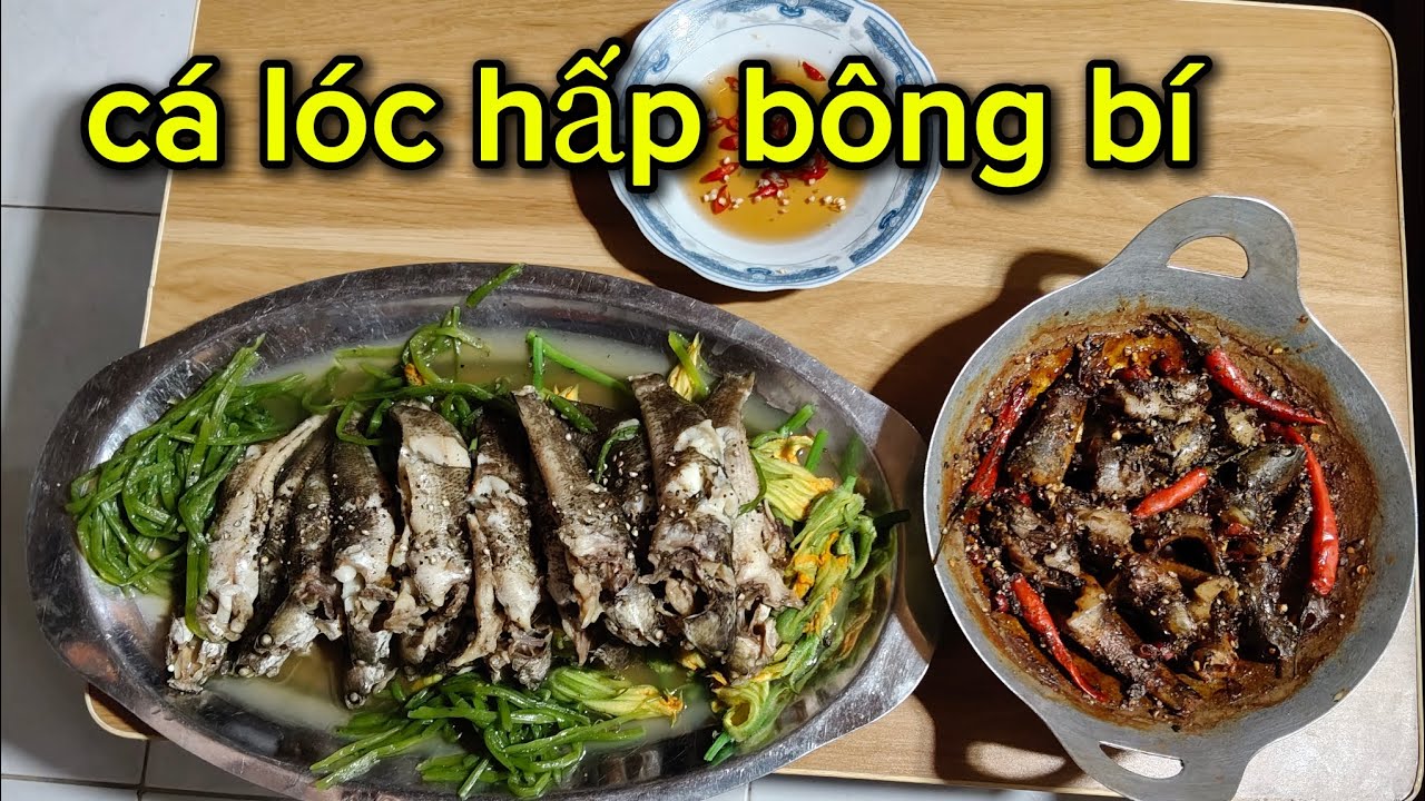 Cá hấp bông bí - cá kho tiêu #vlog 
