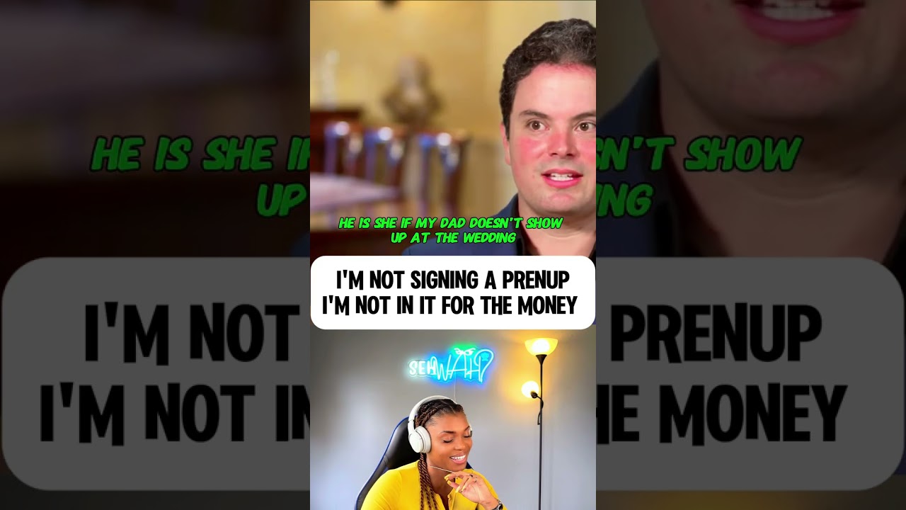 I'm not signing a prenup I'm not in it for the money #shorts #prenup