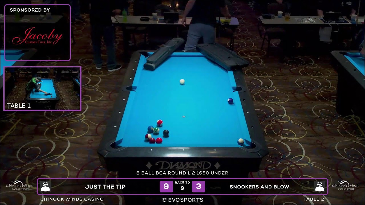 JUST THE TIP vs PLAYER TWO - WBCA 8 BALL 2026 - TABLE 2 | EvoSports