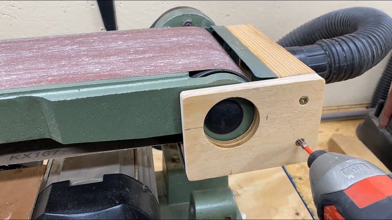 Harbor Freight 6x48 Belt Sander Dust Port Mod