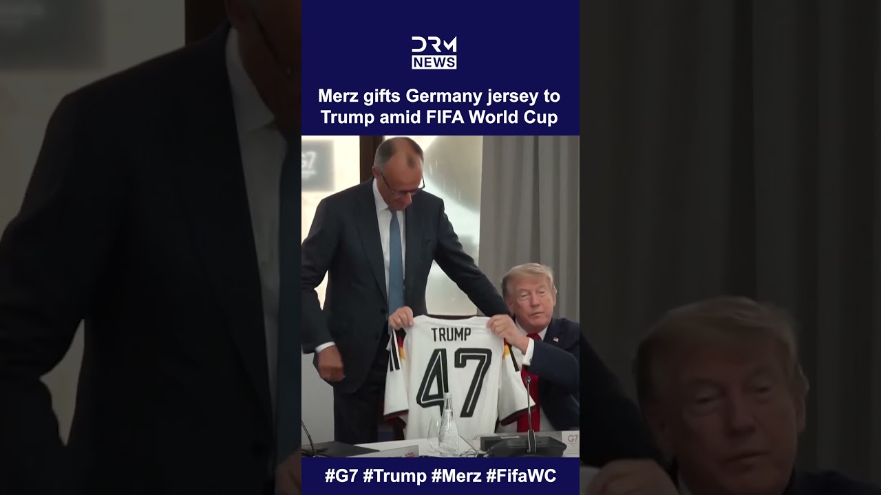 TRUMP Gets Germany No. 47 Football Jersey at G7 Meeting Amid FIFA World Cup 2026 | DRM News | AD19