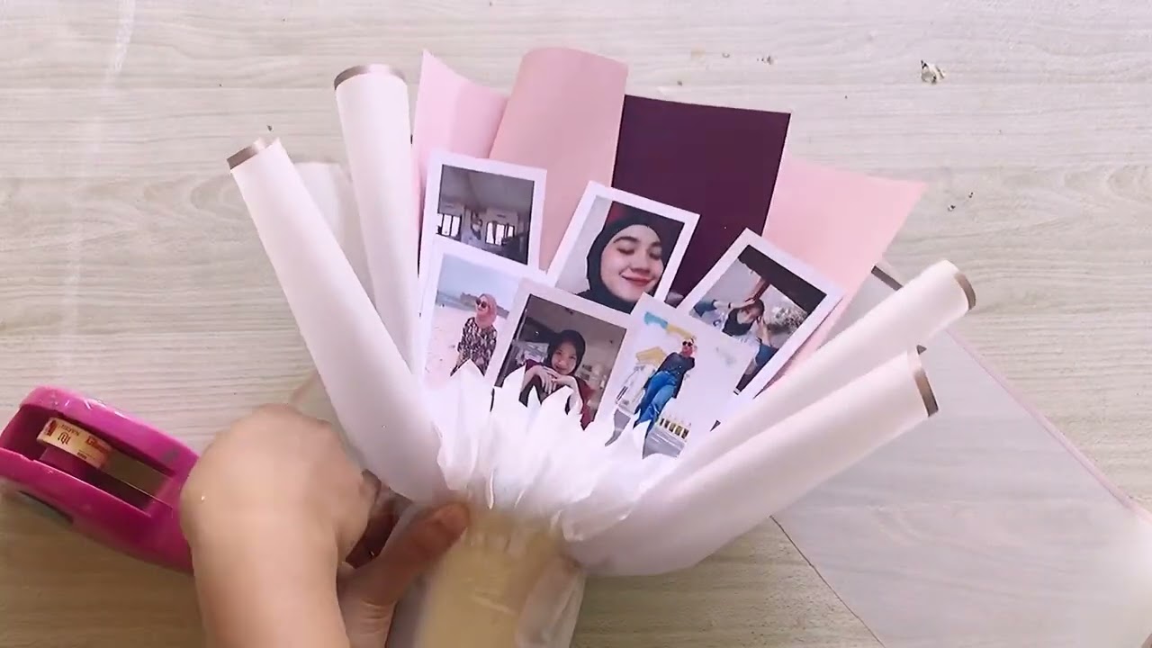 Buket Foto Polaroid | Hanya 2 Lembar Cellophone | Tips Buket Gembul | Pemula Pasti Bisa