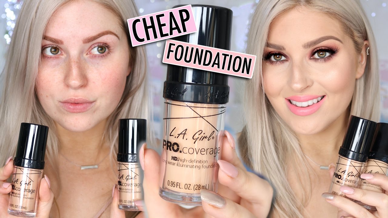 Affordable First Impression Review! 💕 LA GIRL PRO COVERAGE FOUNDATION