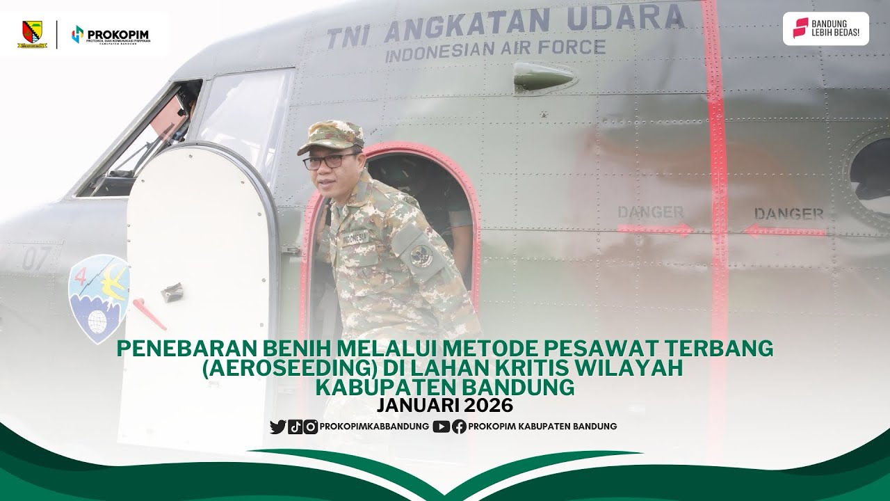 Penebaran Benih melalui Metode Pesawat Terbang di Lahan Kritis Wilayah Kabupaten Bandung
