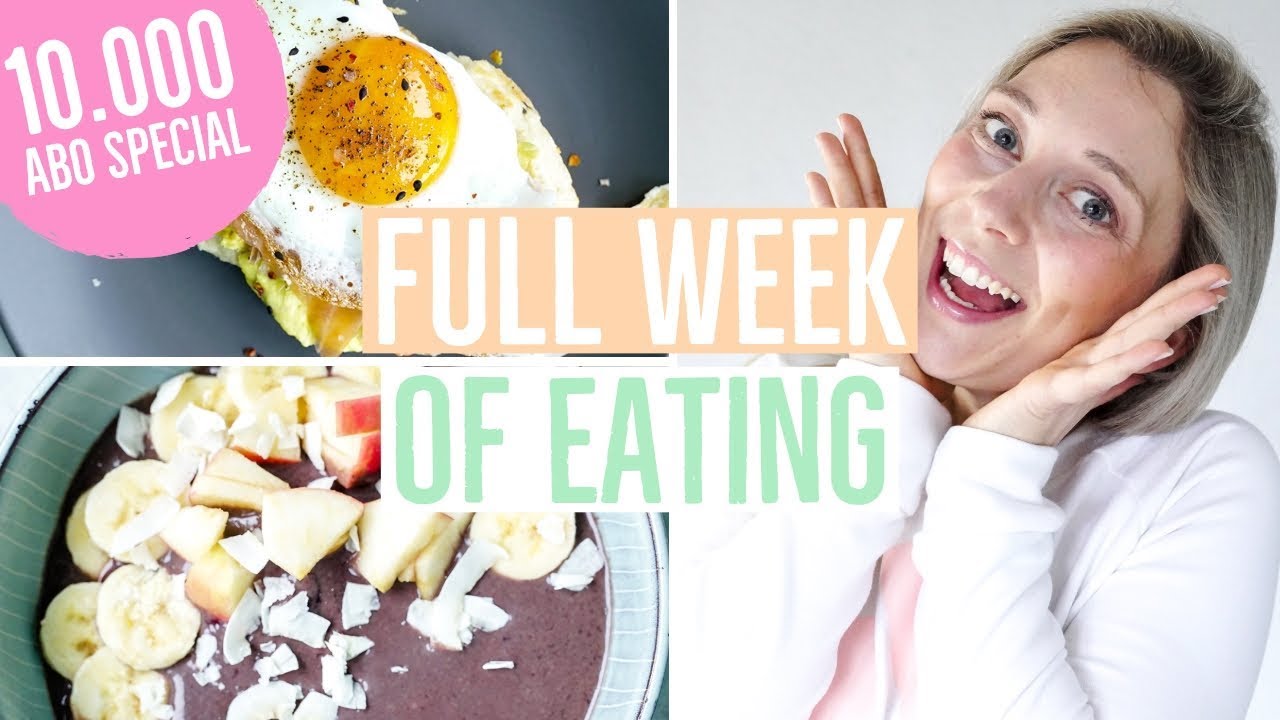 FULL WEEK OF EATING | 10000 Kalorien Challenge mal anders | Food Diary 1 Woche