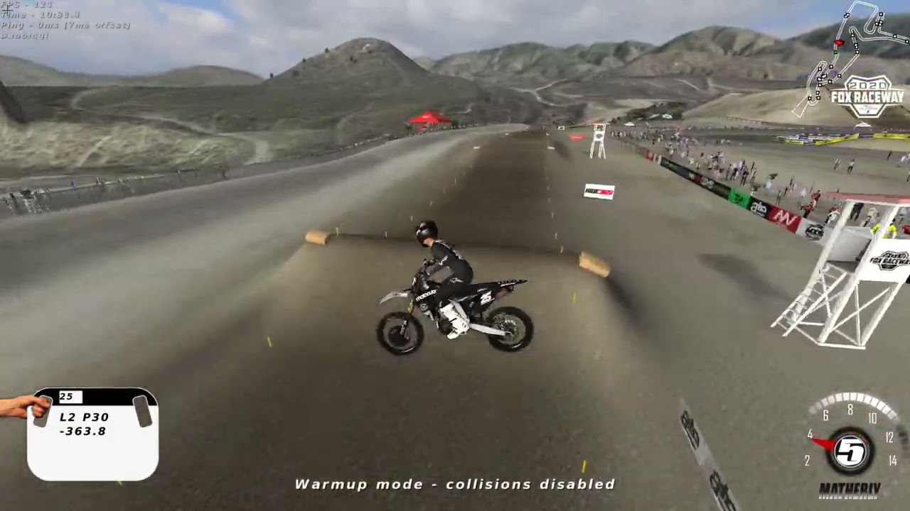 i get airborne in mx simulator