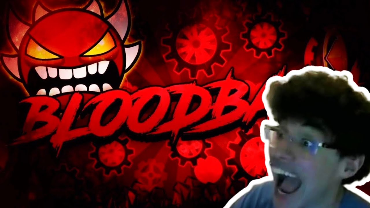 Zoink beat bloodbath with mouse with reaction (Geometry dash)