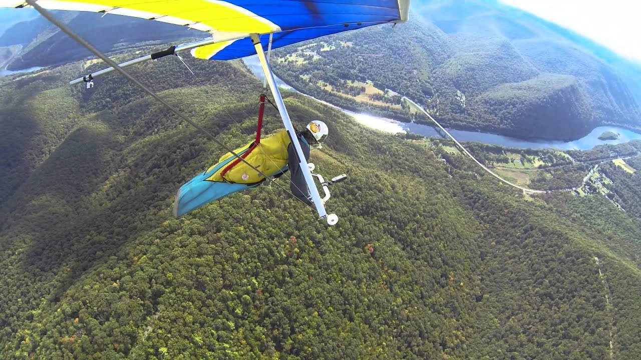 Hang Gliding Hyner View State Park PA 9-27-2013 ugly landing