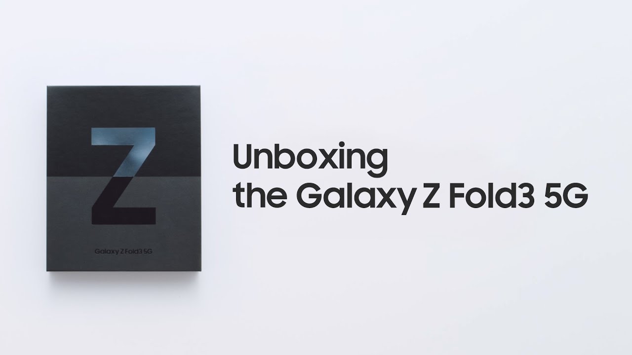 Official Unboxing | Galaxy Z Fold3 5G | Samsung